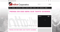 Desktop Screenshot of indicecorporativo.com